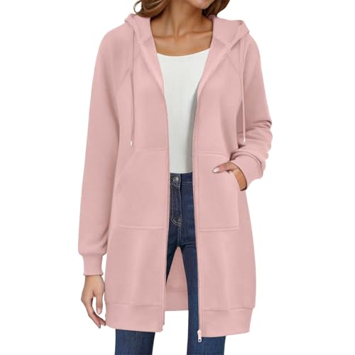 GLSAYZU Hagdeburg Lässiger Fleece-Kapuzenpullover Mit Reißverschluss Für Damen (styleB,XXL) von GLSAYZU