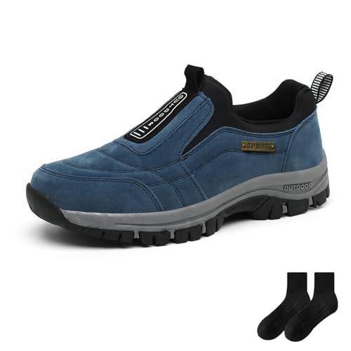GLSAYZU Orthopädische Unisex - ergonomischer Schuh zur Sportschuhe Wanderschuhe schmerzlinderung, Outdoor rutschfeste Wanderschuhe (Blau, Erwachsene, 47, Numerisch, EU Schuhgrößensystem, M) von GLSAYZU
