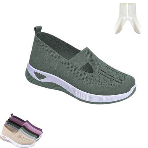GLSAYZU Sadaro OrthoFit Orthopädischer Slip-On für Damen, Bergexperten Orthopädische Schuhe Damen, Atmungsaktive Turnschuhe (E, Erwachsene, 37, Numerisch, EU Schuhgrößensystem, Breit) von GLSAYZU