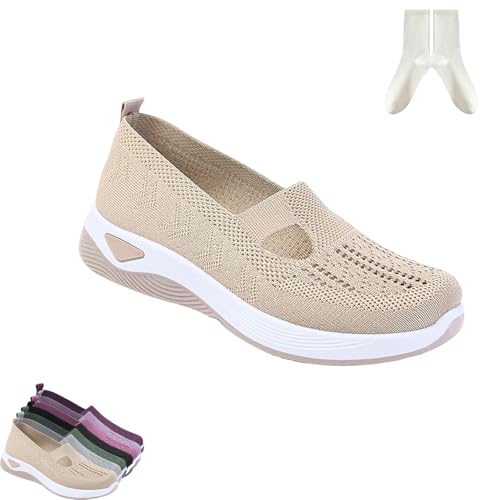 GLSAYZU Sadaro OrthoFit Orthopädischer Slip-On für Damen, Bergexperten Orthopädische Schuhe Damen, Atmungsaktive Turnschuhe (G, Erwachsene, 36, Numerisch, EU Schuhgrößensystem, Breit) von GLSAYZU