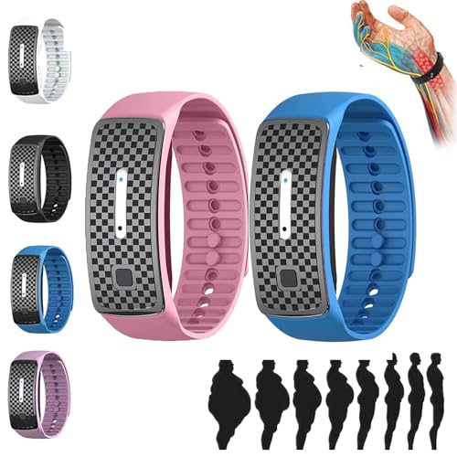GLSAYZU Ultraschall Armband Damen,JOSFIT Ultraschallarmbänd, Ultraschall-Körperform-Armband, Magnetarmband für alle Männer und Frauen (2PCS-B) von GLSAYZU