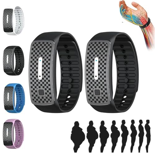 GLSAYZU Ultraschall Armband Damen,JOSFIT Ultraschallarmbänd, Ultraschall-Körperform-Armband, Magnetarmband für alle Männer und Frauen (2PCS-E) von GLSAYZU