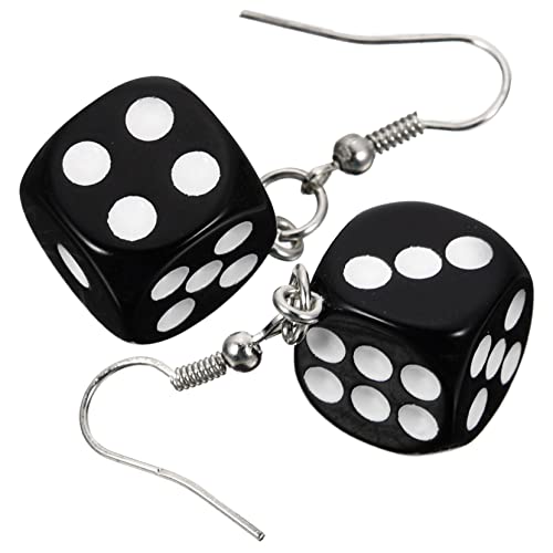 GLSTOY Würfelohrringe Ohrhänger Trendige Damenohrringe Dekorative Ohrringe Würfelohrringe Für Mädchen Ohrringe Mit Hängendem Würfelanhänger Design Als Für Damen Für von GLSTOY