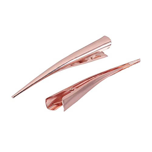 GLSTOY 12 Stück Große Alligator Haarklammern aus Stabile Haarklammern für Dickes und Dünnes Haar Langlebige Styling Clips in Roségold für Damen und Vielseitige Anwendung von GLSTOY
