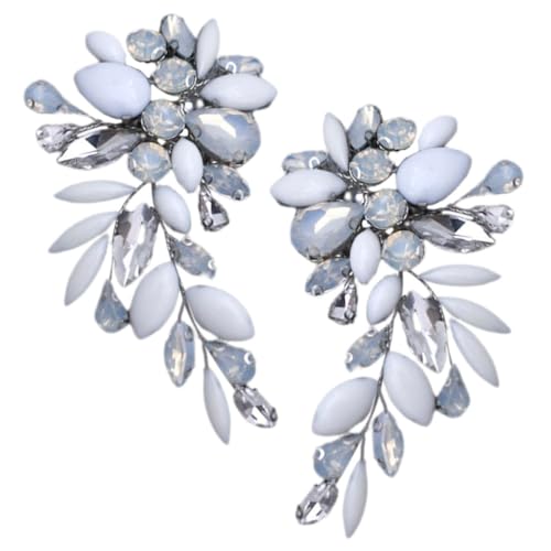 GLSTOY 1Paar Dekorative Schuhclips für Damen Abnehmbare Strasssteine Schuhapplikationen für Hochzeiten Partys Besondere Anlässe Flexibel Anpassbar Einfach zu Montieren von GLSTOY