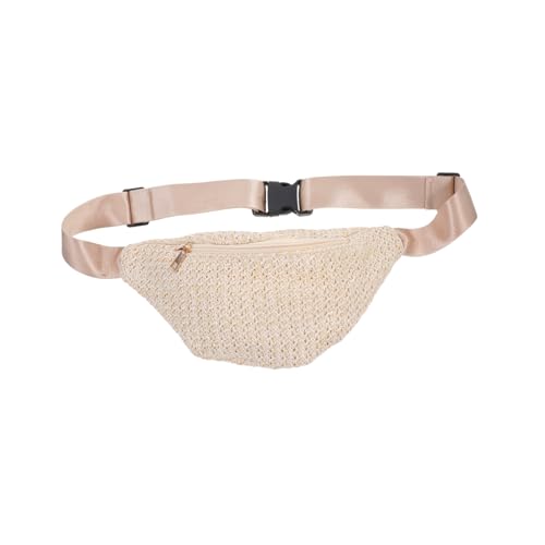 GLSTOY Stroh Umhängetasche Damen Sommer Hüfttasche Geflochtene Brusttasche Für Reisen Und Outdoor von GLSTOY