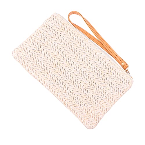 GLSTOY 1stück Sommer Strandtasche Für Damen Handgefertigte Handtasche Rattan Für Strand Und Alltag Für Handy Schlüssel Und Kosmetik Praktische Und Stilvolle Aufbewahrung von GLSTOY
