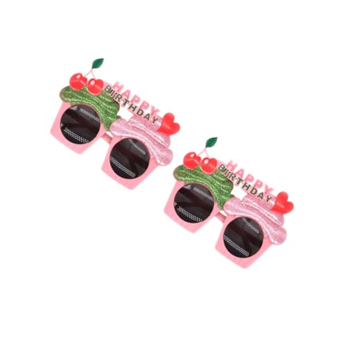 GLSTOY 2stücke Damen Sonnenbrillen Herzform Stylische Partybrillen Für Geburtstage Und Events Leicht Robust Trendige Retro- Für Frauen Für Outdoor-aktivitäten Und Fotografie von GLSTOY