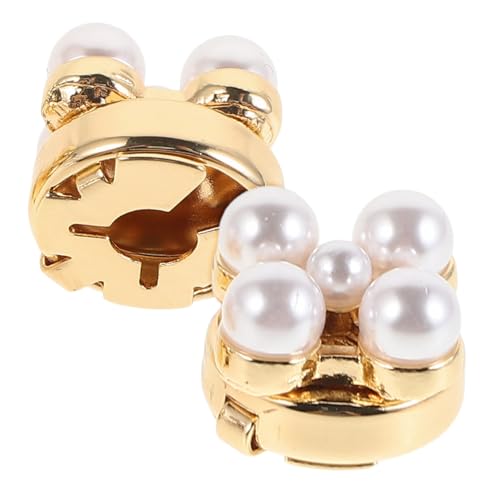 GLSTOY 2 STÜCK Manschettenknöpfe mit Perlen Design Blumenform aus Langlebiger Legierung Business und Festliche Hemd Accessoires für Hochzeit Geburtstag und Formelle Anlässe von GLSTOY