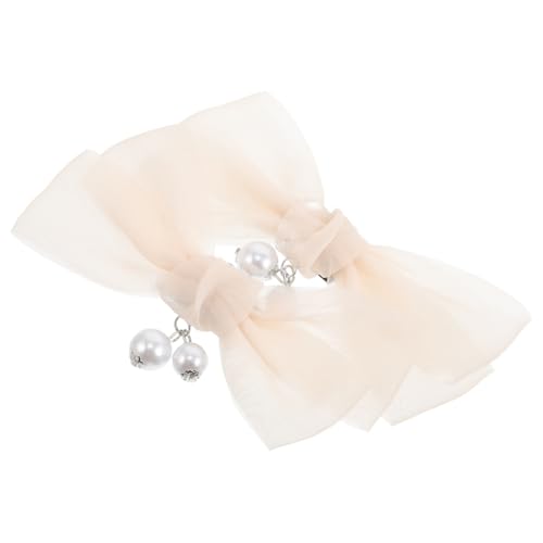 GLSTOY 2 Stück Abnehmbare Schleifen Schuhclips aus Stoff Elegante Dekorative Schuhschnallen für Hohe Absätze Passend für Brautschuhe Hochzeit Party und Damen Pumps Zubehör von GLSTOY