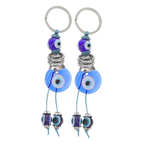 GLSTOY 2 Stück Blue Eye Schlüsselhalter Exquisiter Schlüsselbund Modischer Schlüsselring Für Die Verwendung Als von GLSTOY