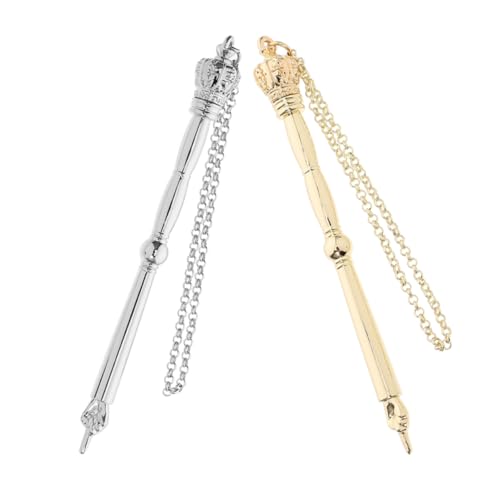 GLSTOY 2stücke Jüdische Bibelzeiger Mit Kette Handzeiger Metall Für Schriftlesung Für Bar Mitzvah Und Religiöse Feiern Silber Und Gold von GLSTOY