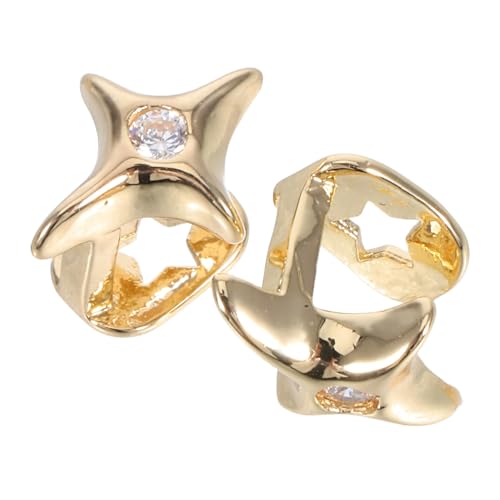 GLSTOY 2stücke Zahnkappen in Sternform Modischer Zahnschmuck Für Hip-hop Cosplay Und Partys Auffälliges Einzelzahn-accessoire Für Alltag von GLSTOY