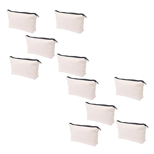 GLSTOY 20stücke Teiliges Leerer Canvas-stifte-mäppchen Mit Reißverschluss Basteltasche Für -projekte Make-up Aufbewahrung Und Zufällige Farbe Reißverschlusszugs von GLSTOY