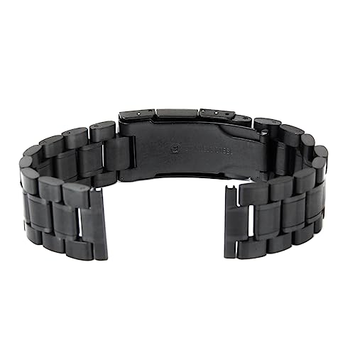 GLSTOY 24mm Edelstahl Armbanduhr Band Mit Soliden Links Gerader Enden Und Uhrenfederstäbe von GLSTOY