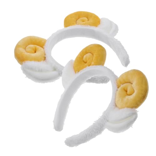 GLSTOY Halloween-Kopfschmuck Haarband mit Schafsohren 2 Stück Haarband mit Schafshorn entzückender Party-Kopfschmuck für Frauen und Mädchen GLSTOY Halloween-Kopfschmuck Haarband mit Schafsohren 2 Stück Haarband mit Schafshorn entzückender Party-Kopfschmuck für Frauen und Mädchen von GLSTOY
