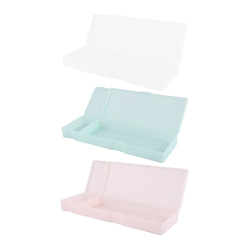 GLSTOY 3er Set Studentisches Federmäppchen Aus Vielseitige Stiftebox Halbtransparentes Mattes Design Große Aufbewahrungstasche Und Pink Ideal Für Schule Und von GLSTOY