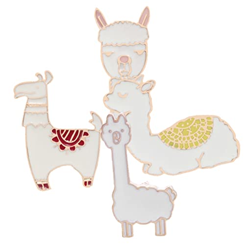 GLSTOY 4 Stück Niedliche Broschen Pin für Kleidung Vintage Cartoon Design Vielseitig für Jacken Schals Taschen mit Stabilem Verschluss Handgefertigt für Erwachsene von GLSTOY