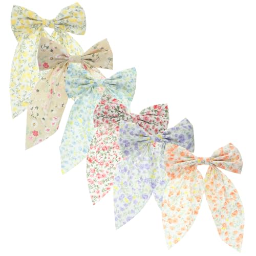 GLSTOY 6stücke Teiliges Haarschleifen Für Mädchen Bunte Haarspangen Mit Großen Schleifen Für Partys Hochzeiten Und Alltag Haarschmuck Für Teenager Und Frauen von GLSTOY