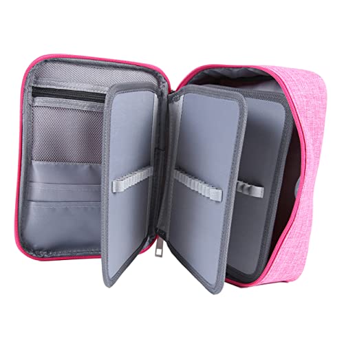 GLSTOY 72löcher Bleistiftetui Rosé Multifunktionales Kompaktes Federmäppchen Für Künstler Und Schüler Für Buntstifte Wasserfarben Marker Und Kosmetik Hochkapazität Tragbar Und von GLSTOY