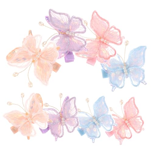 GLSTOY 8stücke Teiliges Niedlicher Schmetterling Haarspangen Für Mädchen Handgefertigte Farbenfrohe Haarschmuck Für Eleganter Für Täglichen Gebrauch Und Besondere Anlässe von GLSTOY
