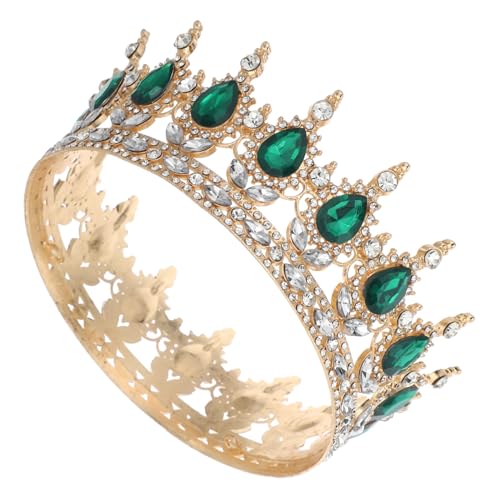 GLSTOY Barocke Kristallkrone Funkelnde Tiara Für Damen Und Mädchen Stilvolle Hochzeit Abschlussball Kostüme Bequem Und Wiederverwendbar Glänzende Strassverzierung Für Spezielle von GLSTOY
