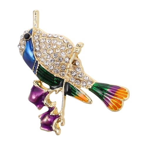 GLSTOY Blumen-tier Brosche Lustige Emaille Vogelbrosche Mit Kristallen Unisex Anstecker Für Und Dekoration Für Anlässe Wie Hochzeiten Und von GLSTOY