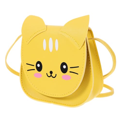 GLSTOY Crossbody Bag Aus Strapazierfähigem Pu-Material Cartoon-Katzen-Design Umhängetasche Für Teenager-mädchen Geräumiger Stauraum Für Handys Schlüssel Und Lippenstifte Für Alltag Shoppi von GLSTOY