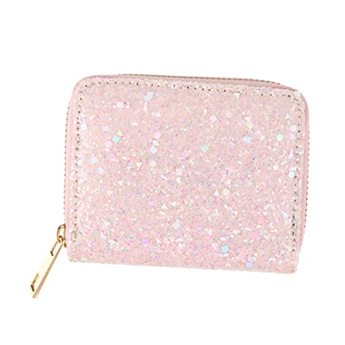 GLSTOY Geldbörse Mit Reißverschluss Wechseltasche Aus Hochwertigem Pu-Material Mattiertes Design Für Ausweise Bankkarten Bargeld Und Schlüssel Frosted Tasche All-Match-Stil Für Tägliche a von GLSTOY