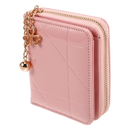 GLSTOY Damen Geldbörse PU mit Reißverschluss Schickes Kartenetui im Quilted Design Multifunktionale Clutch für Münzen Schlüssel für Reisen von GLSTOY