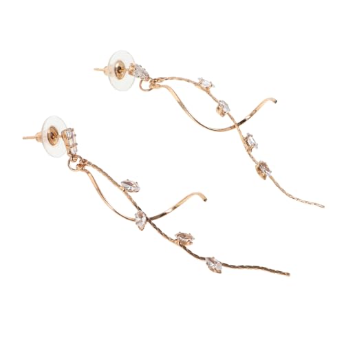 GLSTOY Damen Lange Quastenohrringe Zirkonia Ohrhänger Elegant Modisch für Alltag und Festlichkeit Stilvolle Ohrschmuck Tropfen Ohrringe von GLSTOY