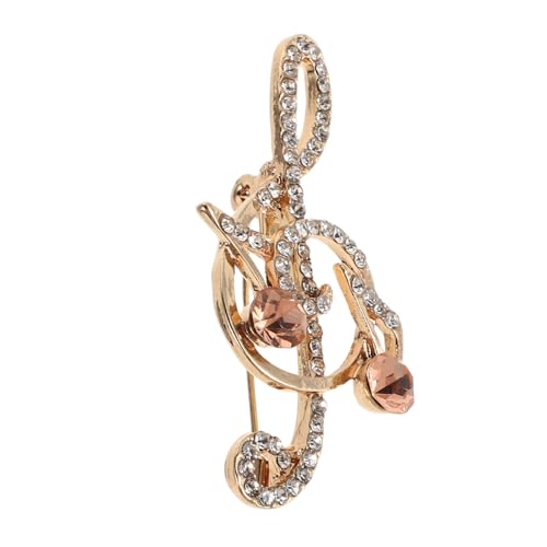 GLSTOY Musiknotenbrosche Für Damen Strass-schmuck Für Kleid Anzug Und Hut Elegant Für Hochzeit Und Party von GLSTOY