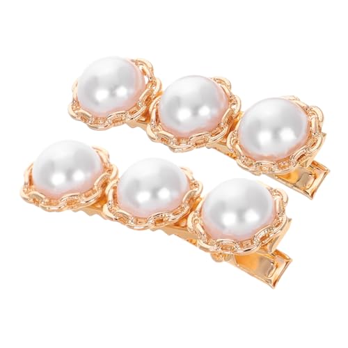 GLSTOY Vintage Perlen Haarspange Für Damen Haarnadel Mit Druckknopf Haarspangen Aus Zinklegierung Design Für Verschiedene Anlässe von GLSTOY