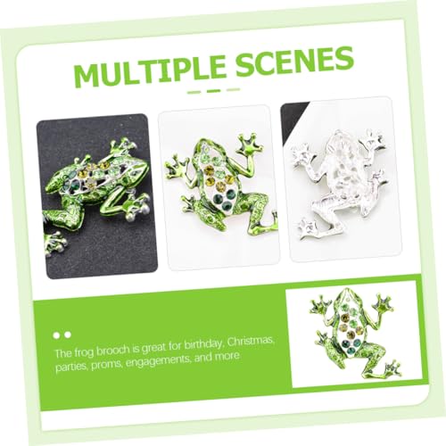 GLSTOY Frosch Brosche Damen Anstecknadel aus Langlebiger Legierung Leichtes Elegantes Mode accessoire für Kleidung als Geschenk zu Geburtstag Hochzeit und Besonderen Anlässen von GLSTOY