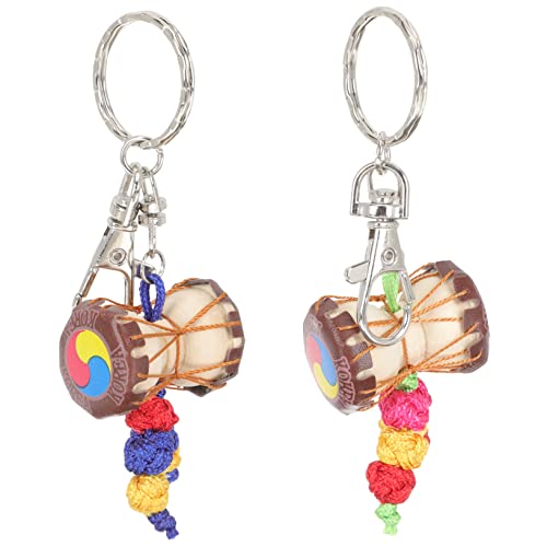 GLSTOY Gepäckkette zur Dekoration Hängen Taillentrommelschlüssel Schlagzeug Trommelschmuck Taschenanhänger Schlüsselkette Dekoration Rufen Trommel Schlüsselanhänger Trommel von GLSTOY