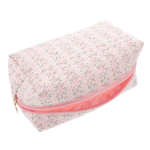 GLSTOY Große Kapazität Blumendesign Kosmetiktasche Mit Reißverschluss Tragbarer Organizer Für Und Täglichen Gebrauch Für Und Mädchen von GLSTOY