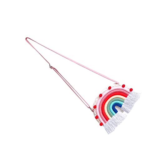 GLSTOY Junge Mädchen Handtasche Regenbogen Umhängetasche Verstellbare Schultertasche Für Mädchen Für Süßigkeiten Münzen Und Karten Aus Hochwertigem Baumwollmaterial Bequem Und von GLSTOY