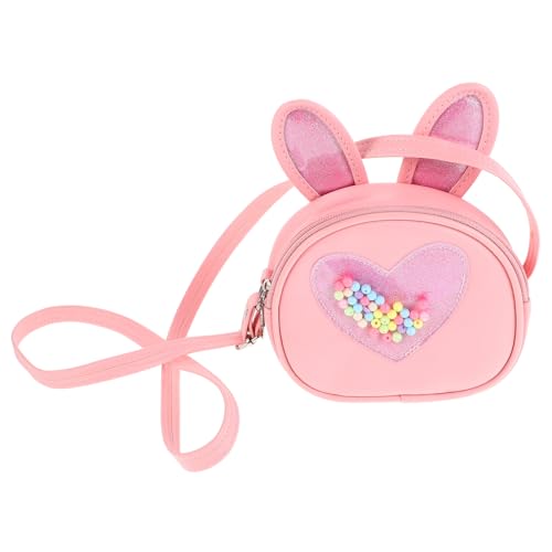 GLSTOY Kawaii Bunny Umhängetasche Für Mädchen Süße Mädchen-Handtasche Mit Ohren Vielseitig Einsetzbar Als Geldbörse Oder Kleine Tasche Langlebig Pu Für Kleinkinder von GLSTOY