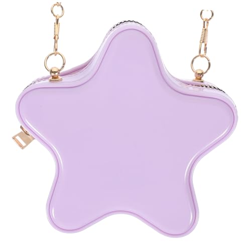 GLSTOY Kleine Crossbody Tasche mit Stern design Cartoon Umhängetasche für Teenager Mädchen Kompakte Schultertasche mit Eleganter Kette Praktische und Modische Handtasche für Alltag von GLSTOY