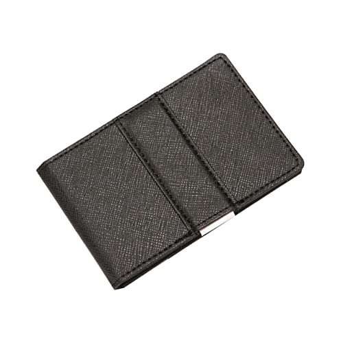 GLSTOY Geldbörse Für Herren Schlankes Pu Portemonnaie Mit Münzfach RFID-sichere Kreditkartenhülle Vielseitige Karten Bargeldaufbewahrung Schwarz von GLSTOY