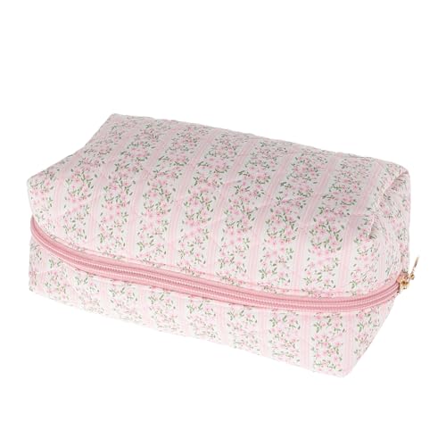 GLSTOY Kosmetiktasche Mit Floralem Design Große wasserdichte Reise-Make-up-Organizer Für Frauen Und Mädchen Praktische Aufbewahrung Für Pflegeprodukte von GLSTOY