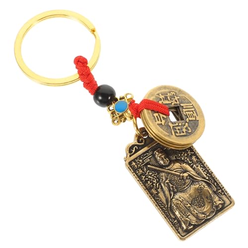 GLSTOY Taisui Schlüsselanhänger Rotem Seil Traditioneller Feng Shui Amulett-Dekoration Kreatives Schlüsselring-Accessoire Für Für Und Besondere Anlässe von GLSTOY