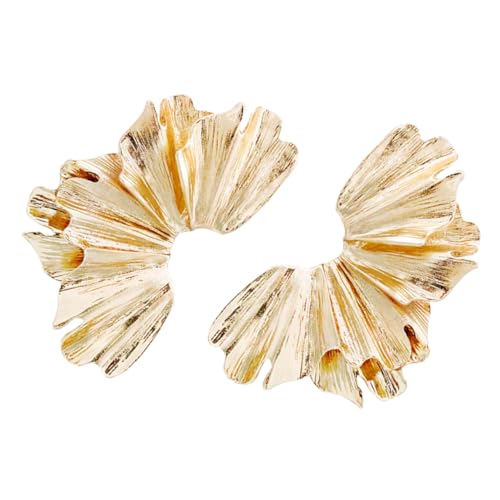 GLSTOY Ohrringe Damen Statement Ohrschmuck Zierliche Ohrringe Aus Legierung Für Frauen Hochzeitsgäste Teenager Mädchen Trendige Modische Ohrschmuck Blattförmig Leicht Langlebig Sicher von GLSTOY