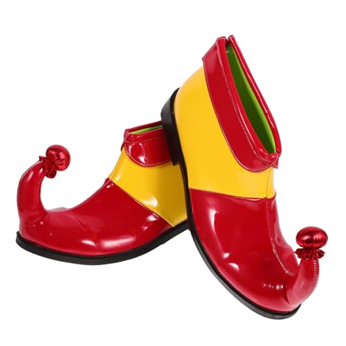 GLSTOY Magische Clown Horn Schuhe Rote Gelbe Clown Party Kostüm Verkleidung Zubehör Robust Vielseitig für Karneval Halloween Kinderfest Zufällige Farbe Zufällige Farbe von GLSTOY