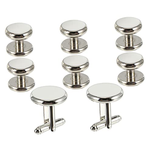 GLSTOY Manschettenknöpfe Teilig Runde Tropfen Design Manschettenknöpfe für Herren Elegantes Französisches Stil Hemd Zubehör Langlebig Leicht für Business und Hochzeit von GLSTOY