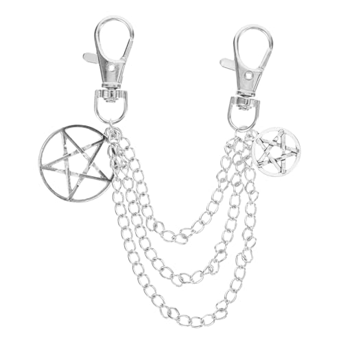 GLSTOY Metall Schuhkette für Sneaker und Stiefel Langlebige Legierung Stylische Schuhdekoration mit Fünf Eck Design Modisches Accessoire für Herren und Damen Trendiger Sneaker von GLSTOY