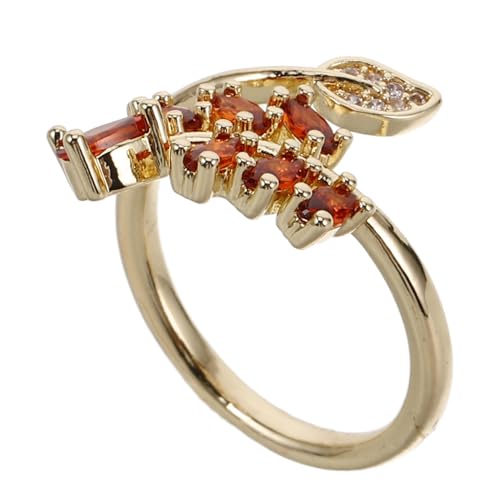 GLSTOY Minimalist Geometrischer Damenring mit Verstellbarem und Blumenmotiv Eleganter Schmuck Vielseitig Tragbar für Alltag und Besondere Anlässe Präzise Handarbeit Modisches Design von GLSTOY