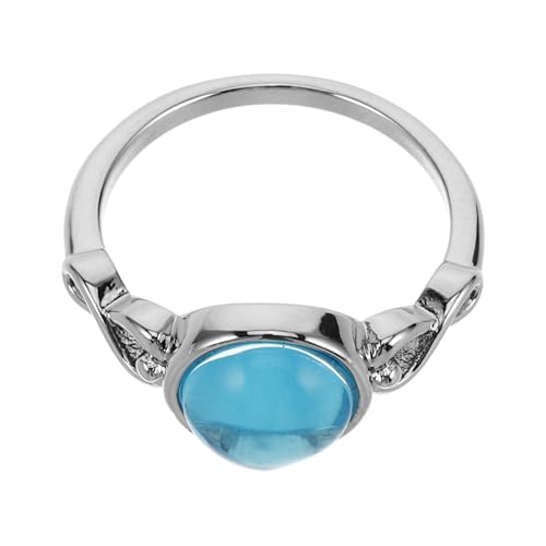 GLSTOY Mondstein Ring für Damen Vintage Farbwechselring Hochzeits und Verlobungsschmuck Vielseitiger Fingerring für Verschiedene Anlässe Größe 6 von GLSTOY