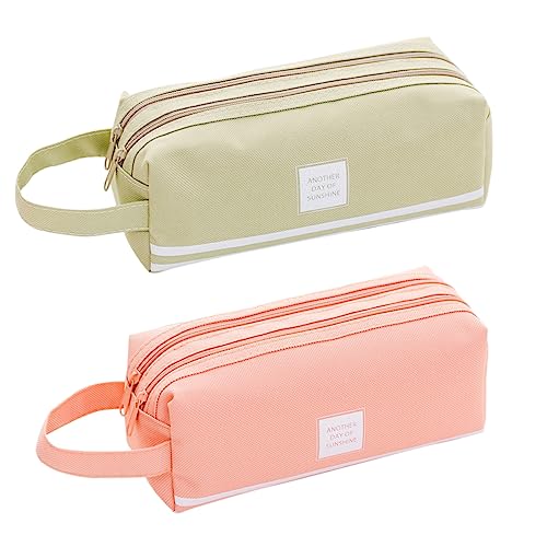 GLSTOY 2stücke Multifunktionale Stifttasche Mit Großem Fassungsvermögen Kreative Stiftbox Aus Hochwertigem Material Leicht Und Tragbar Für Schreibwaren-aufbewahrung Und Reisegebrauch von GLSTOY