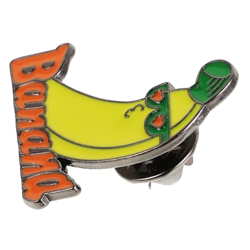 GLSTOY Bananenfrucht-anstecknadeln Aus Metall Mit Emaille-oberfläche Süße Cartoon-obst-broschen Für Jacken Rucksäcke Und Hüte Langlebige Legierungsnadeln Als Tagesaccessoires von GLSTOY